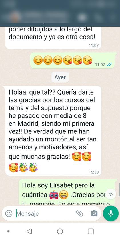 Opinión real de una alumna de Infantil sobre la formación de Elisabet Oposiciones